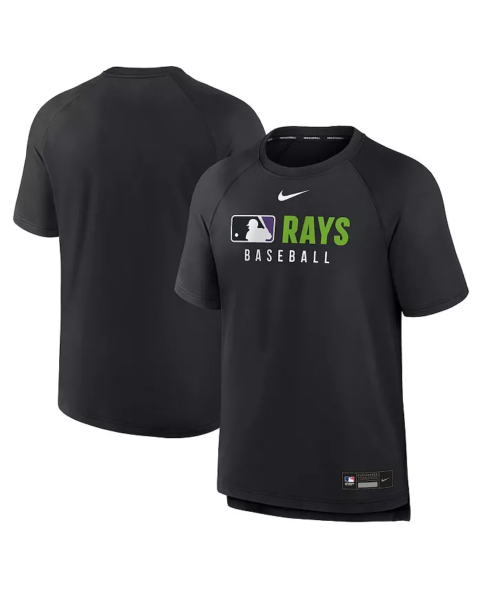 

Мужская черная футболка Tampa Bay Rays Authentic Collection Pregame Raglan Performance Nike