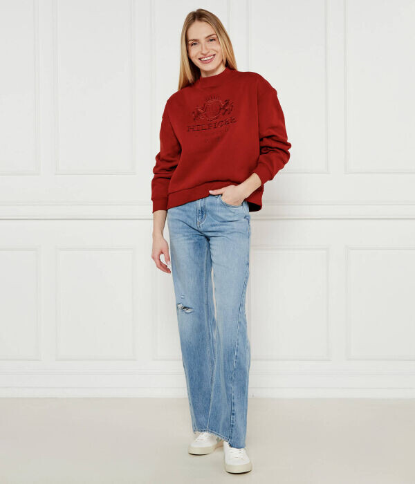 Толстовка Tommy Hilfiger Varsity Regular Fit, красный — фото 2