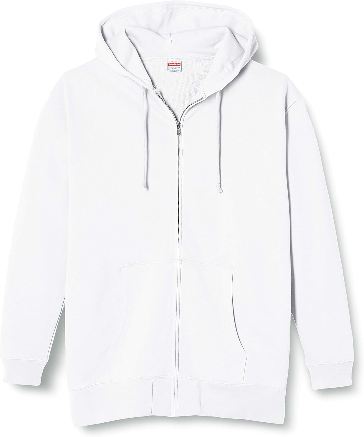 

Мужская толстовка United Athle 521301 на молнии, плотность ткани 10 унций (с ворсом на спине), белый