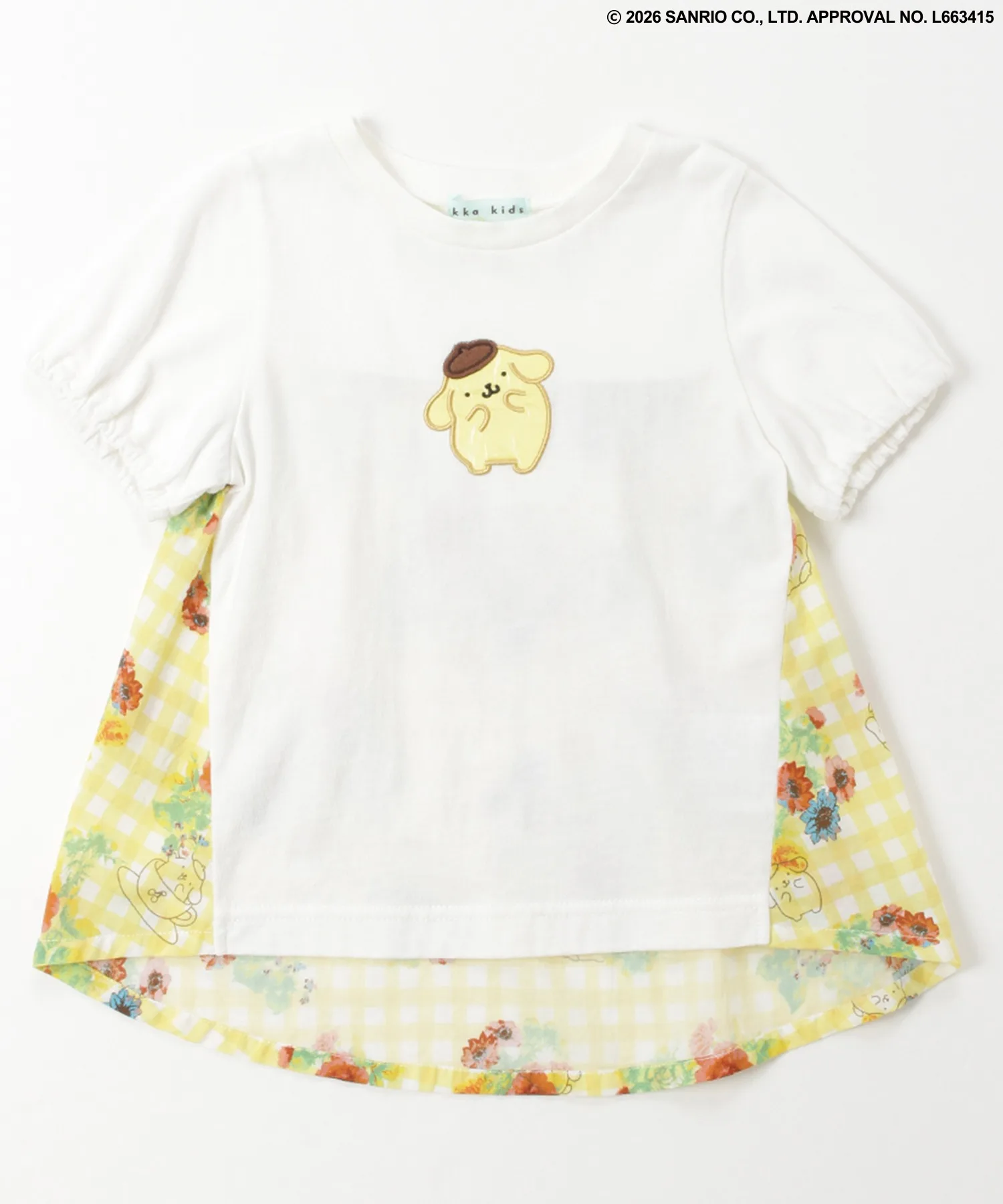 Детская футболка Hakka Kids с персонажами Sanrio в цвете off-white