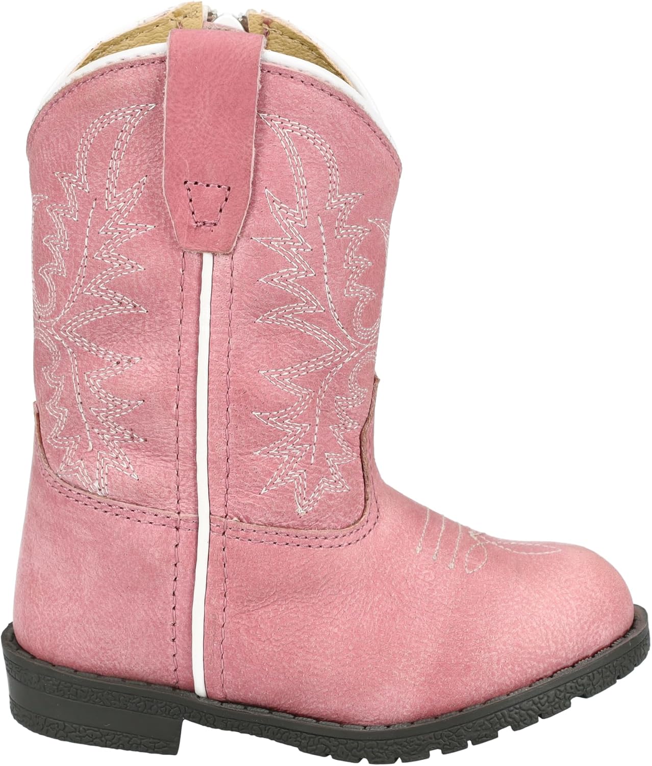 Детские ковбойские сапоги Smoky Mountain Western Girls Hopalong из кожи с молнией розовые 3423T Smoky Mountain Boots — фото 3