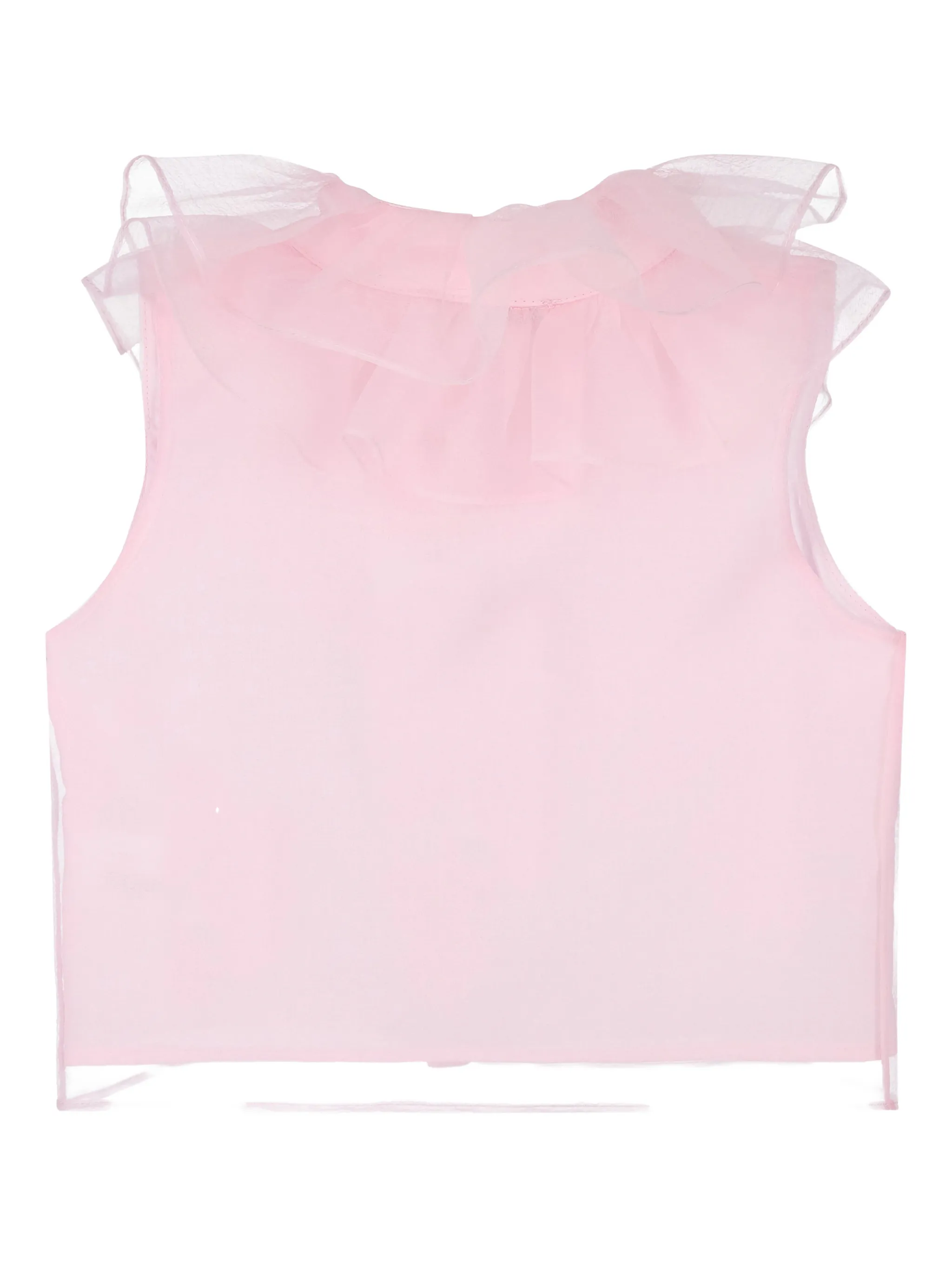 Комплект шифоновой юбки с бантом Mama Luma Kids, розовый — фото 4