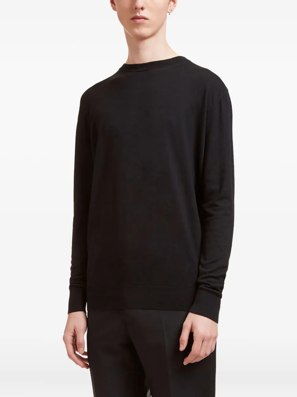 

Вязаный свитер с круглым вырезом Aiezen, черный