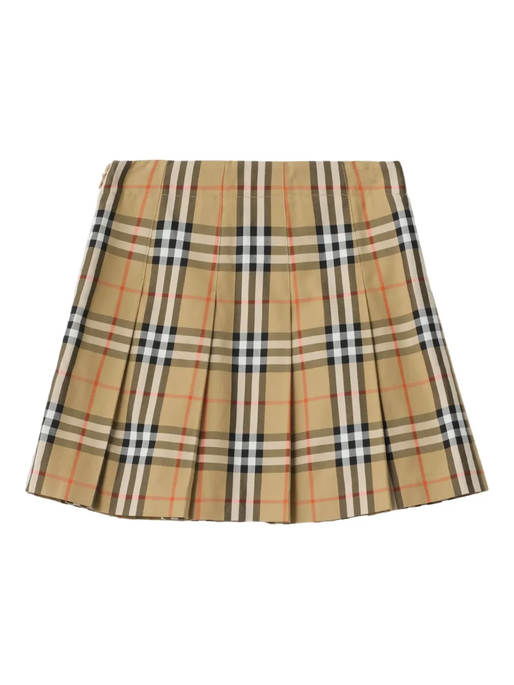 

Твиловая юбка в клетку Burberry Kids, бежевый