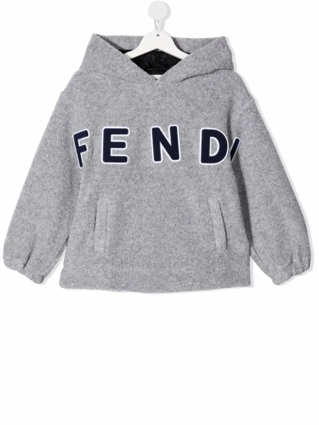 

Худи с логотипом Fendi Kids, серый