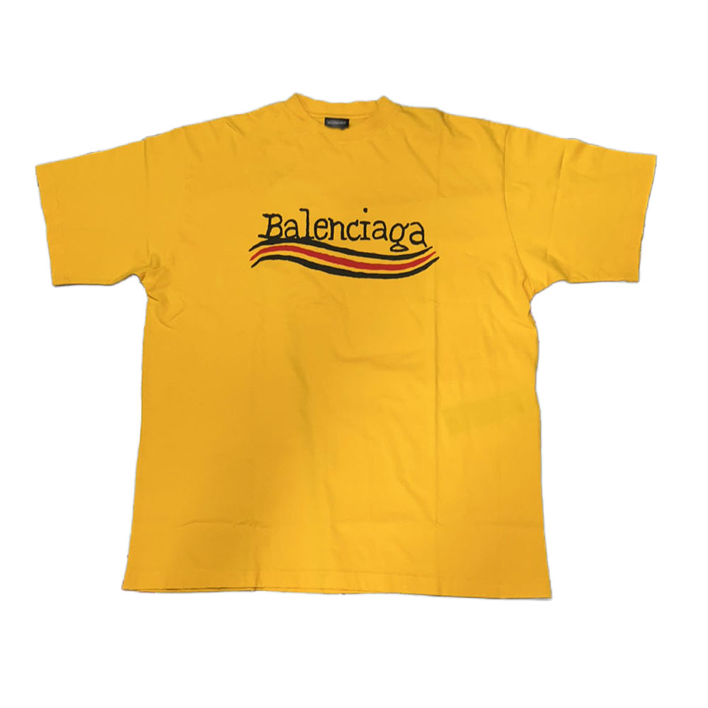 Футболка Regular Fit мужская желтая Balenciaga — фото 2