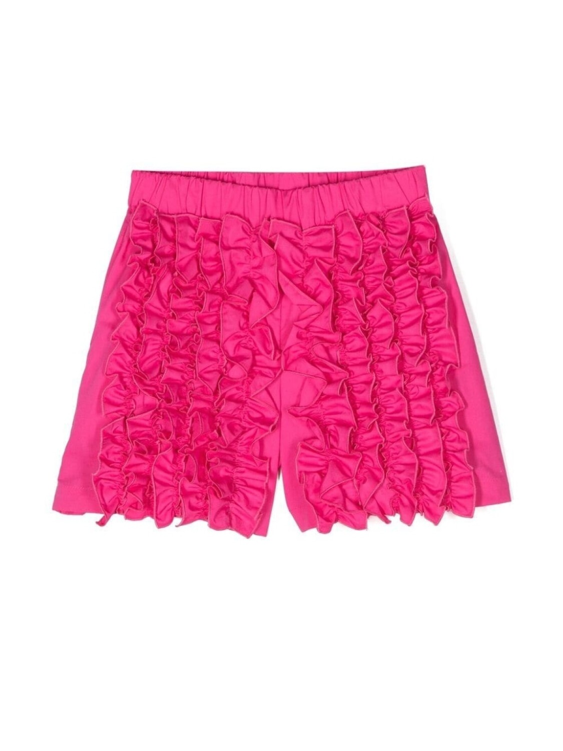 

MSGM Kids короткие шорты со сборками, розовый