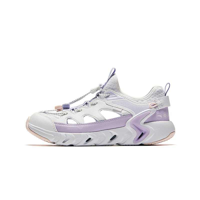 

Детские сандалии Chiikawa Navigation устойчивые к истиранию дышащие нескользящие низкие Antakids, anta white/light mist purple