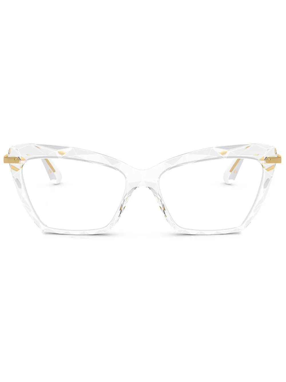 

Очки в оправе формы 'кошачий глаз' Dolce & Gabbana Eyewear, белый
