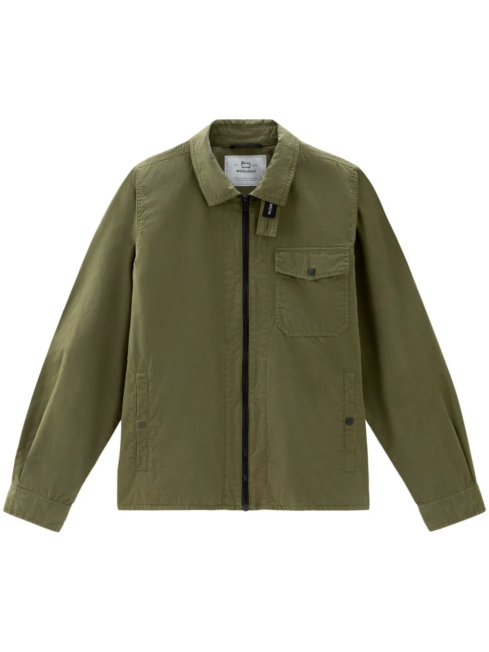 

Габардиновая куртка-рубашка WOOLRICH, зеленый