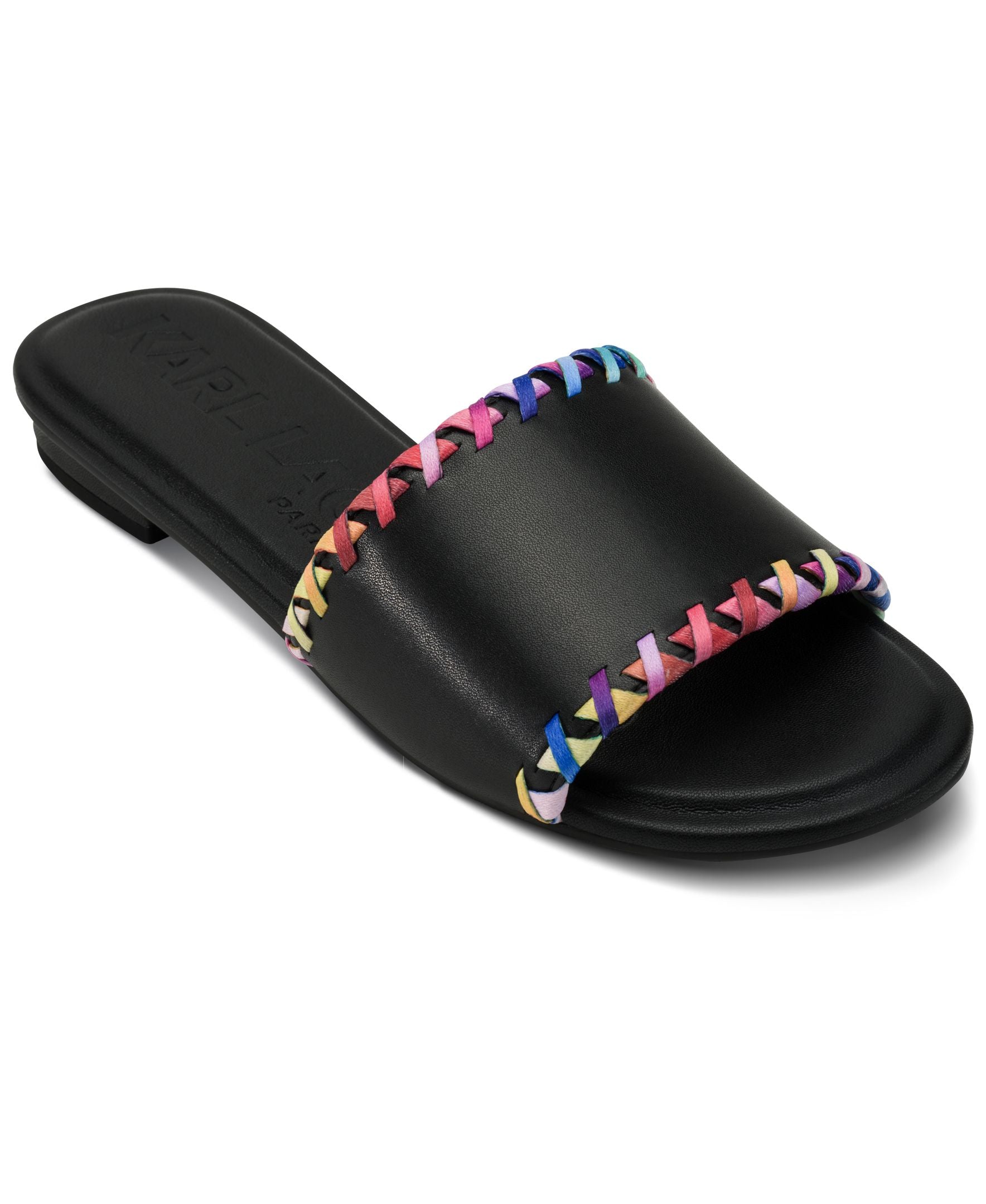 Женские шлепанцы Cenie Flat Slide Karl Lagerfeld Paris, черный