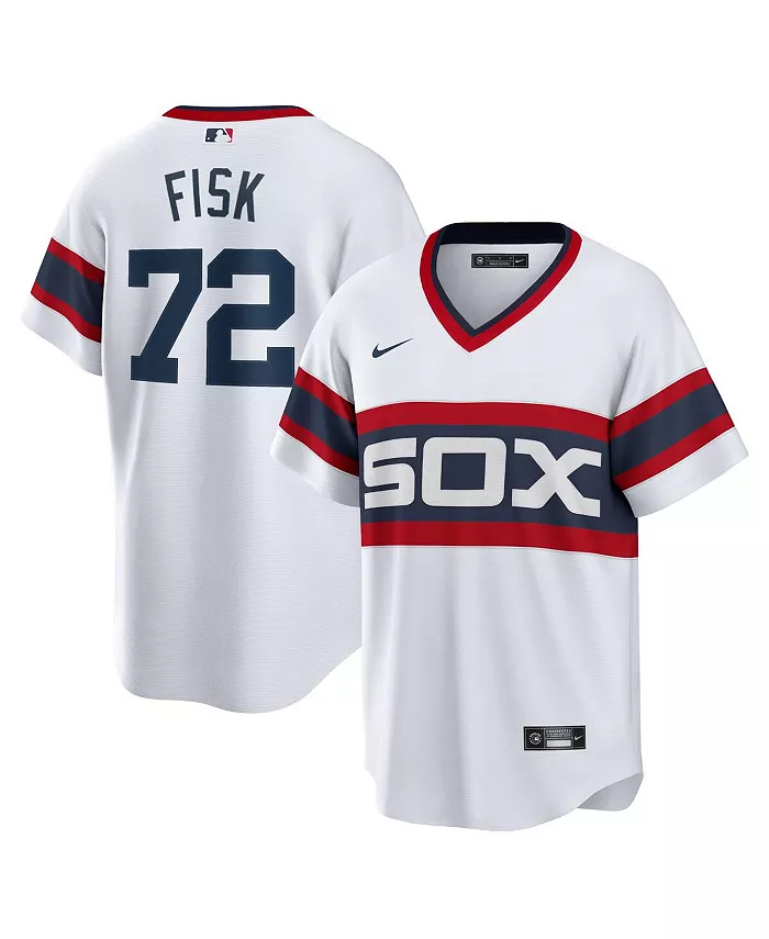 

Мужская футболка Chicago White Sox из коллекции Cooperstown с эффектом поношенности, модель Carlton Fisk, белая Nike