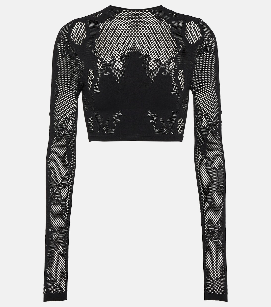 

Укороченный топ из кружева cobra Dion Lee, черный