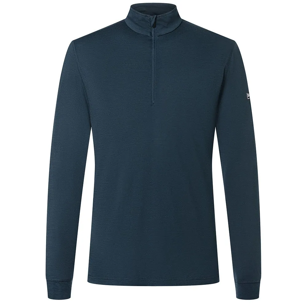 

Футболка Super.natural Tundra175 half zip long sleeve, синий
