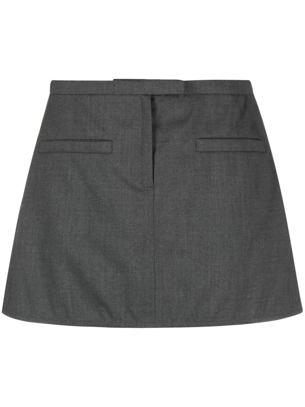 

Юбка мини с логотипом Courrèges, серый