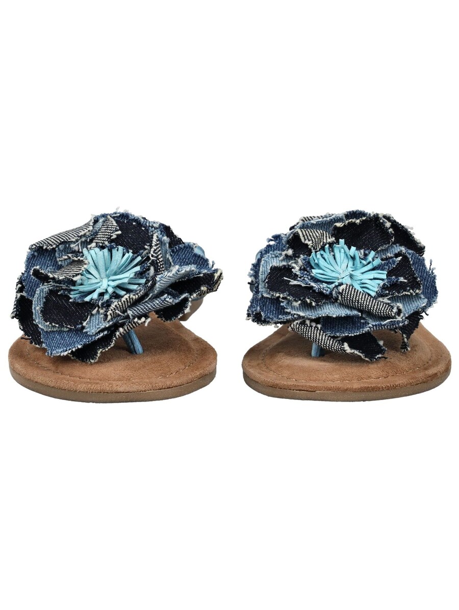 Сандалии с т-образной планкой LAZAMANI, цвет marine blue/Blue denim/Light blue — фото 3