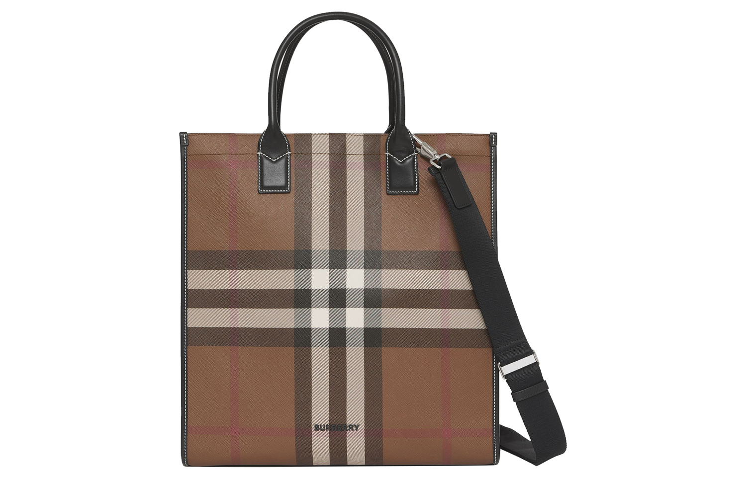 

Кожаная сумка-шоппер через плечо кроссбоди мужская коричневая Burberry