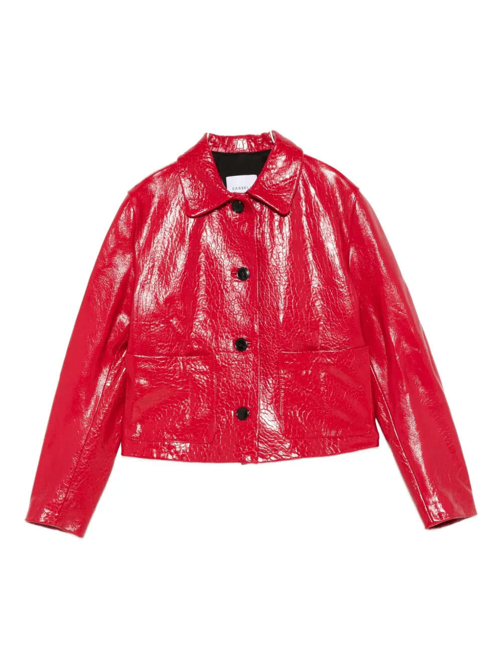 

Кожаная куртка с тисненым эффектом Cassell, красный