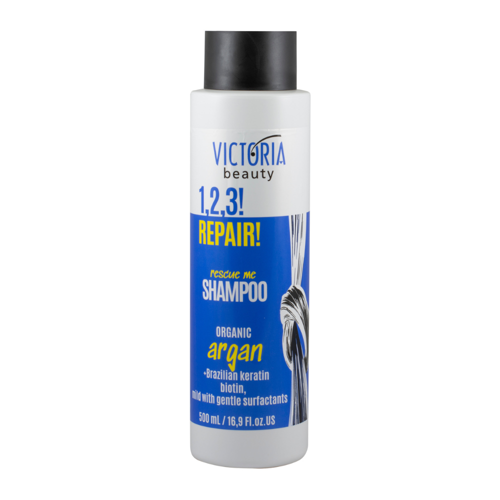 

Шампунь для поврежденных волос 1,2,3! repair! shampoo for damaged hair Victoria Beauty, 500 мл