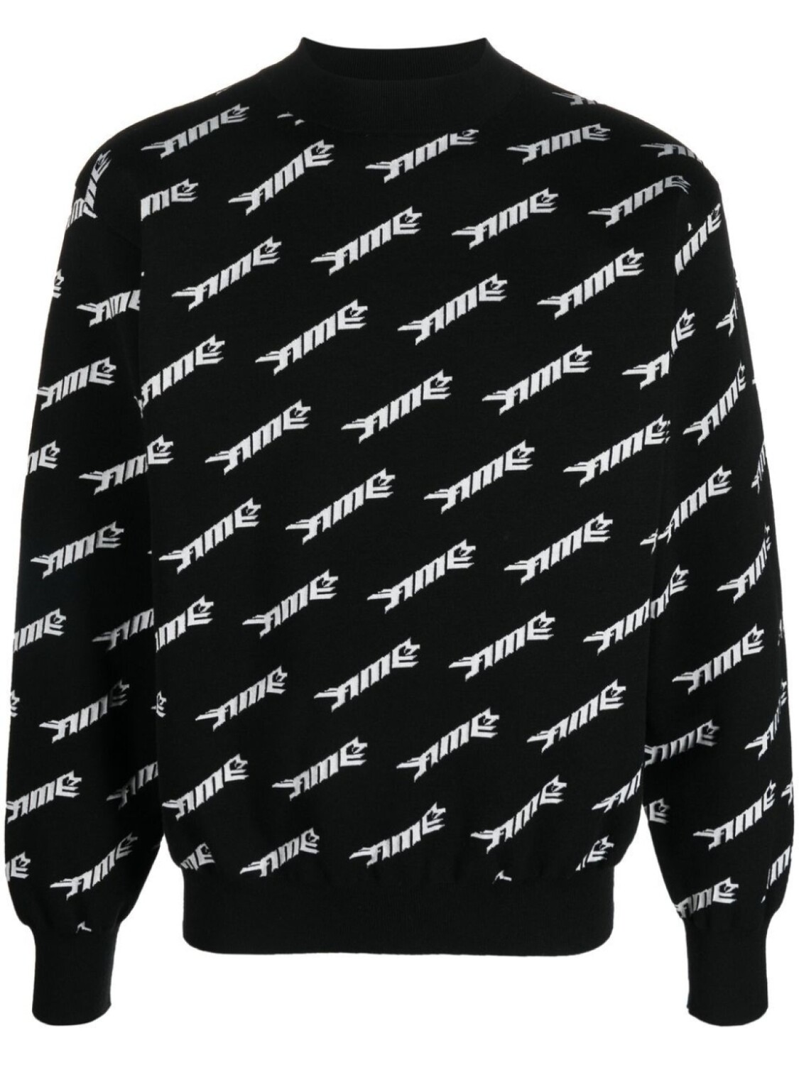 

AMBUSH logo-intarsia crew-neck jumper, черный