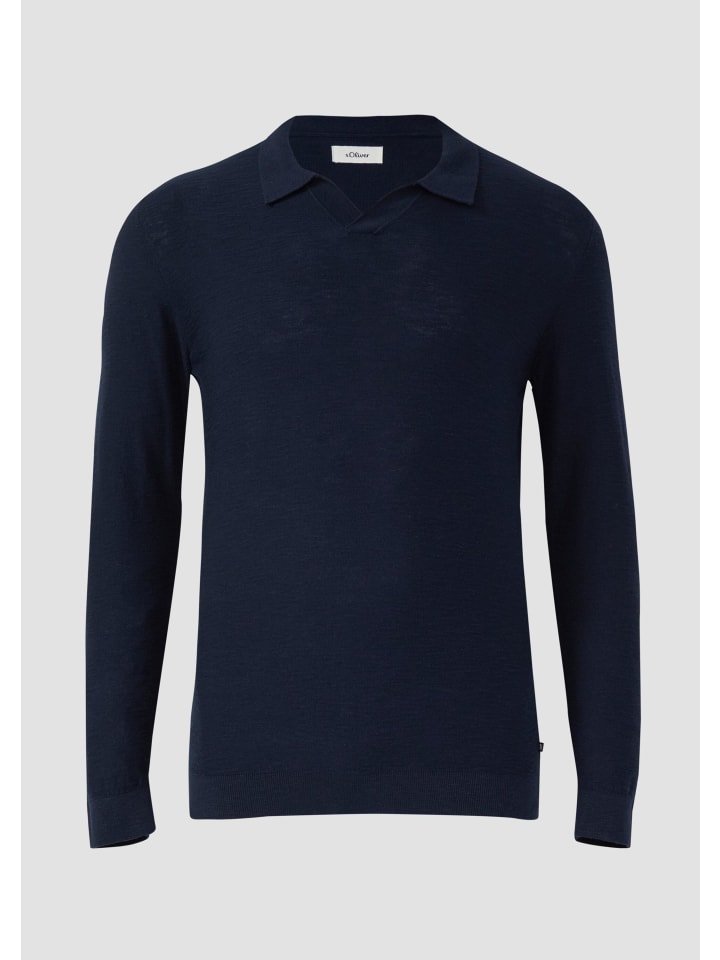 

s.Oliver Вязаный свитер, цвет 5978_navy