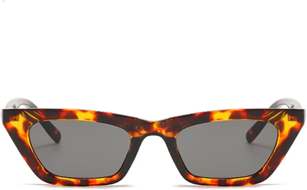 

Солнцезащитные очки с защитой UV400 | «Кошачий глаз», маленькая оправа | для женщин и мужчин, для занятий спортом на открытом воздухе и вождения DSVIGF, White Gray