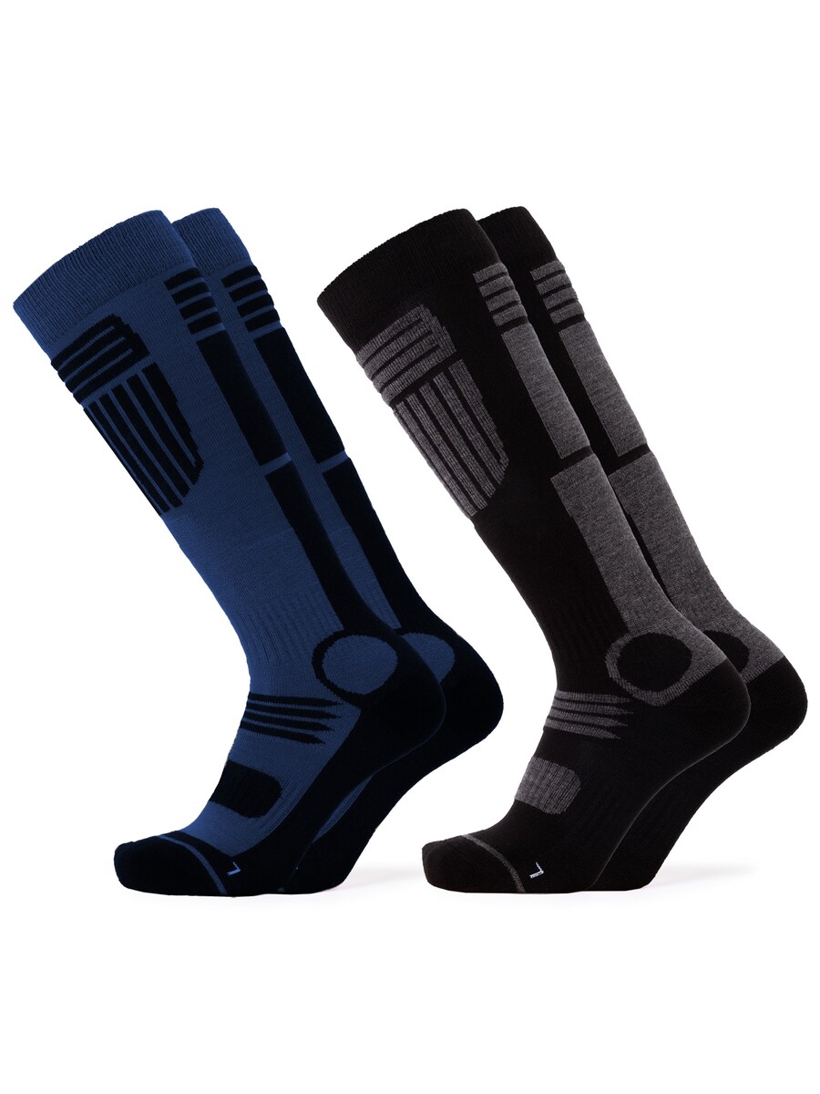 

Спортивные носки Occulto Ski Felix, серый/светло-серый/черный