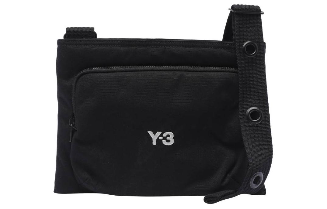 

Y-3 Сумка-мессенджер с вышитым логотипом, Black