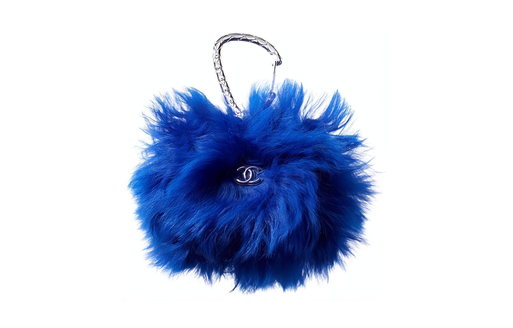 

CHANEL Шерстяной кошелёк Поясная сумка Мини-визитница женская синяя