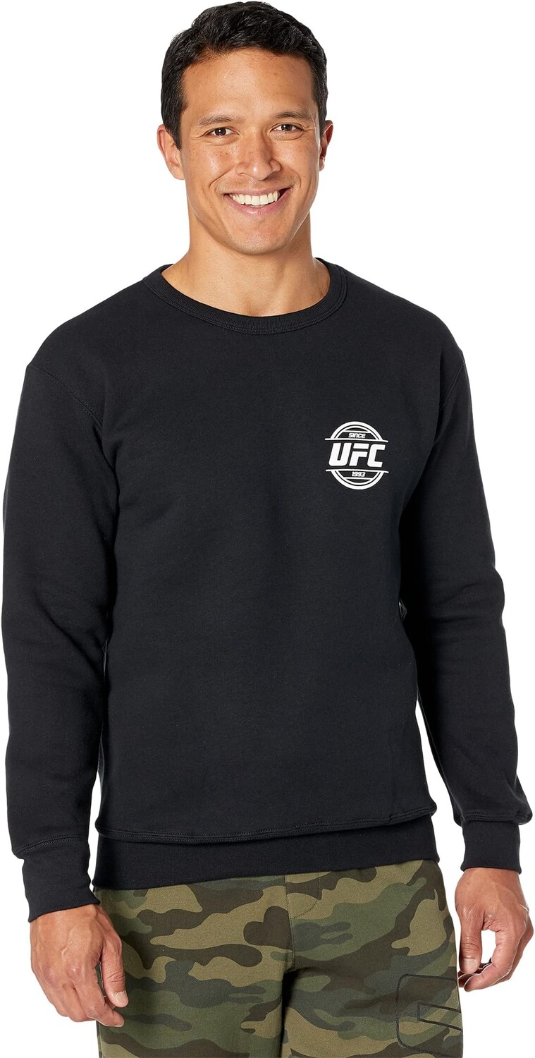

Толстовка UFC Radial Crew Neck Fleece, цвет White/Black