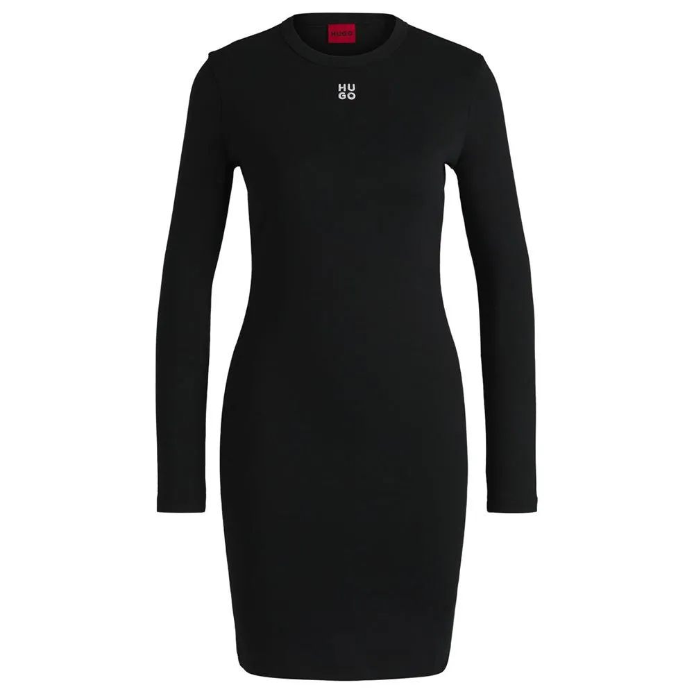 

Платье HUGO Nemalia 1 long sleeve short, черный