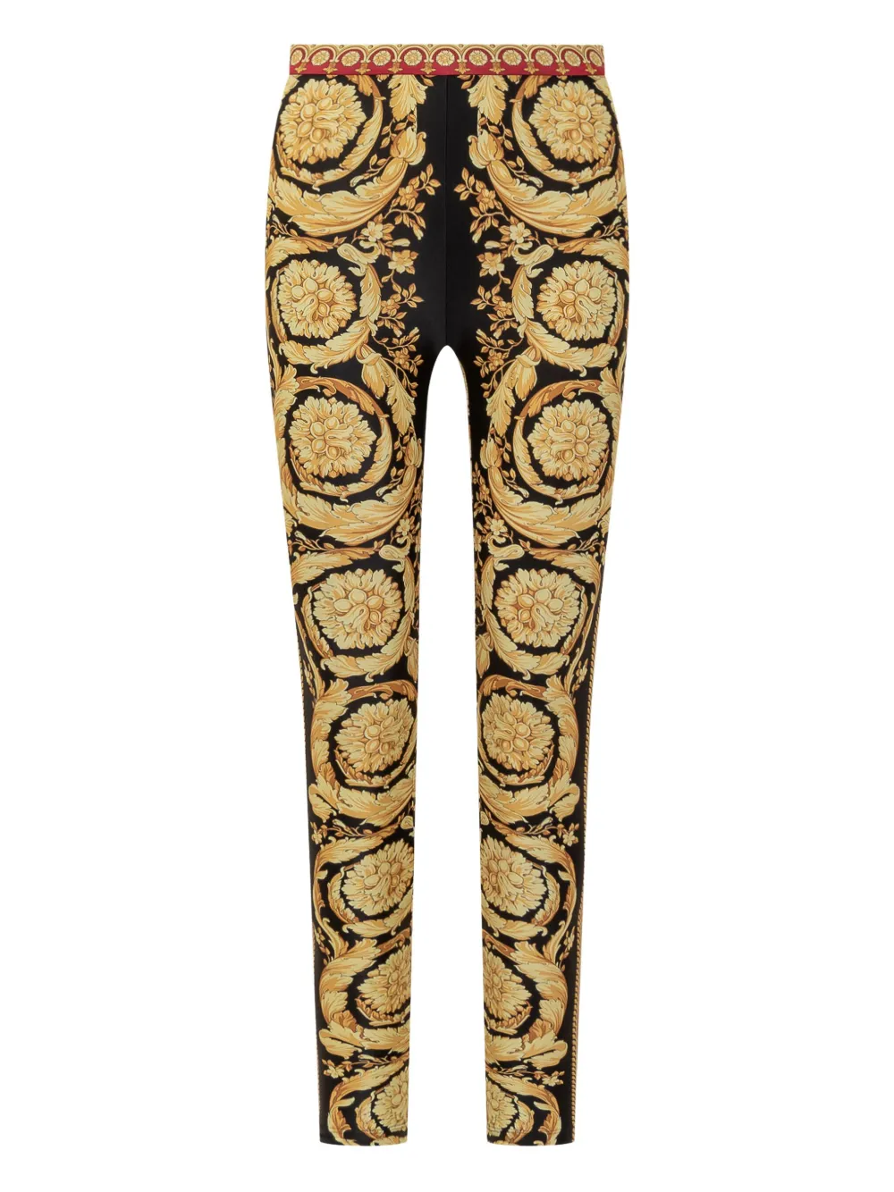 

Леггинсы с принтом Barocco VERSACE, черный