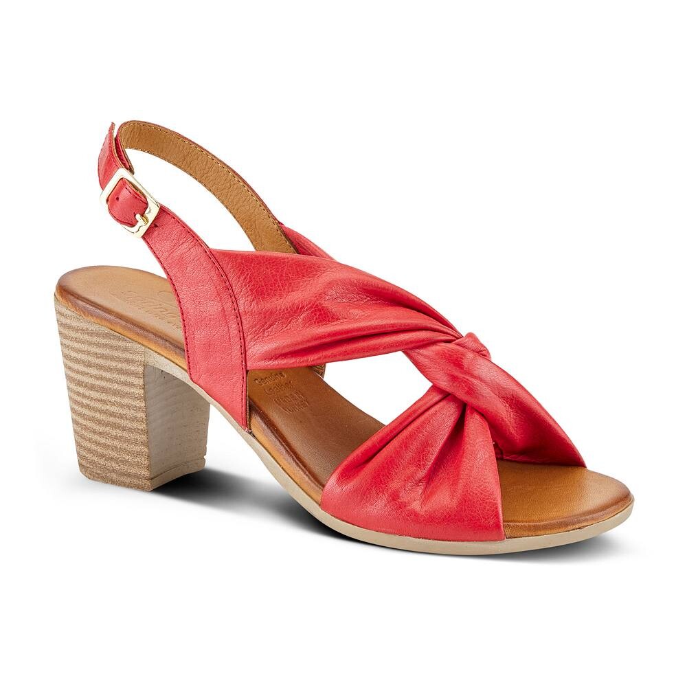 

Женские кожаные классические сандалии Spring Step Madeleine, красный