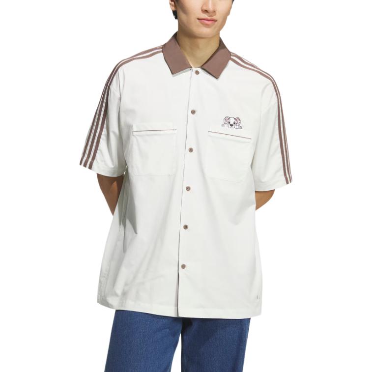 Рубашка Disney Bowling SS25 Unisex Adidas Originals, белый — фото 2