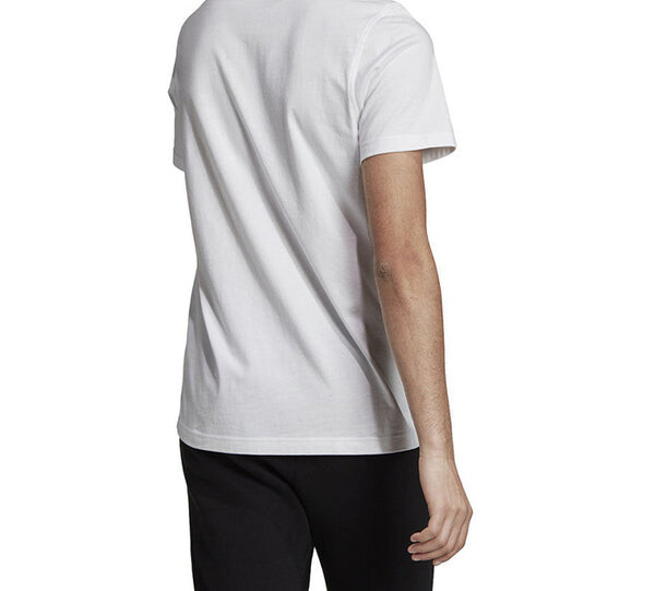 Футболка originals chest logo printing sports short sleeve white Adidas, белый — фото 3