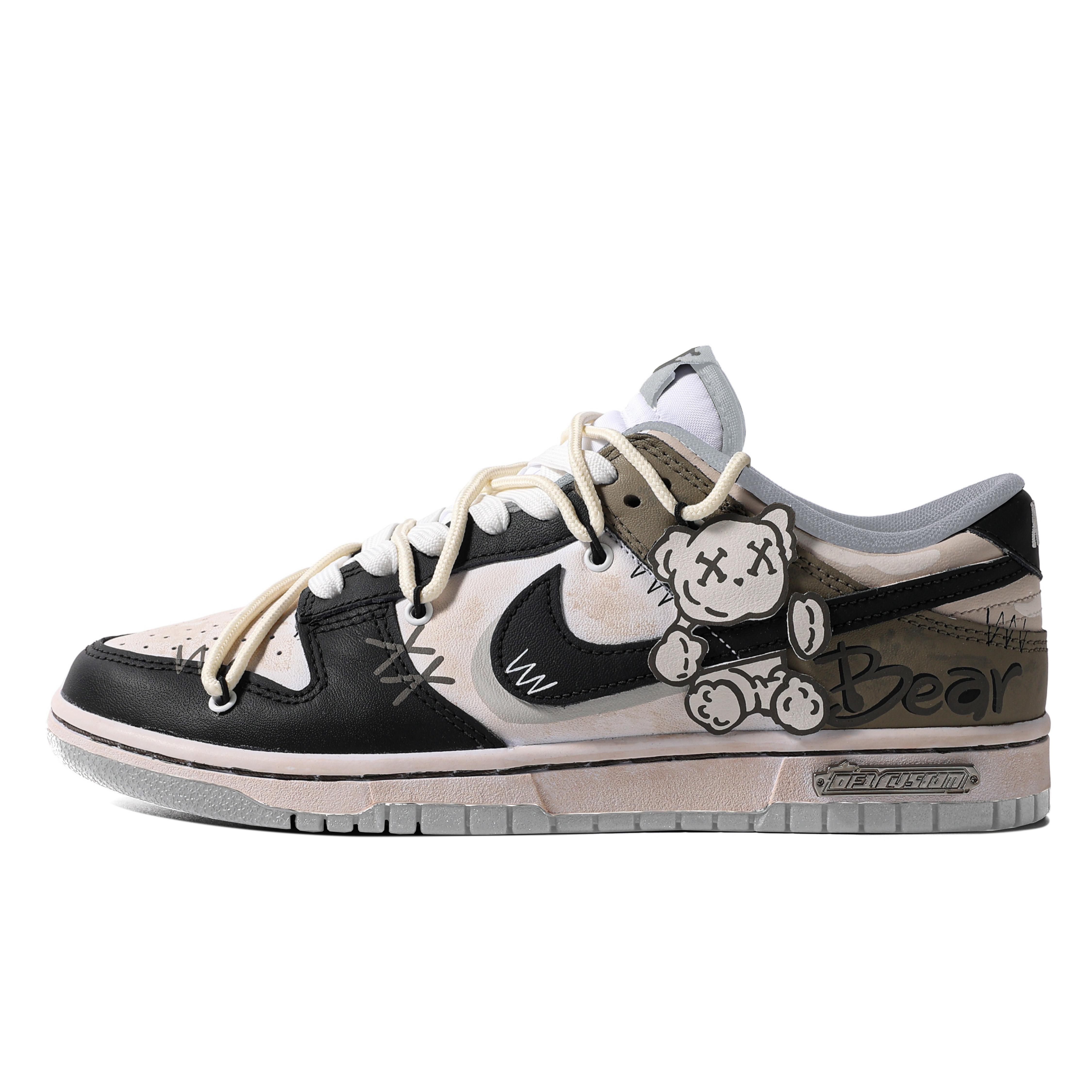 

Кроссовки Nike Dunk Skateboarding Shoes Women's Low-top Black/Brown, черный/коричневый