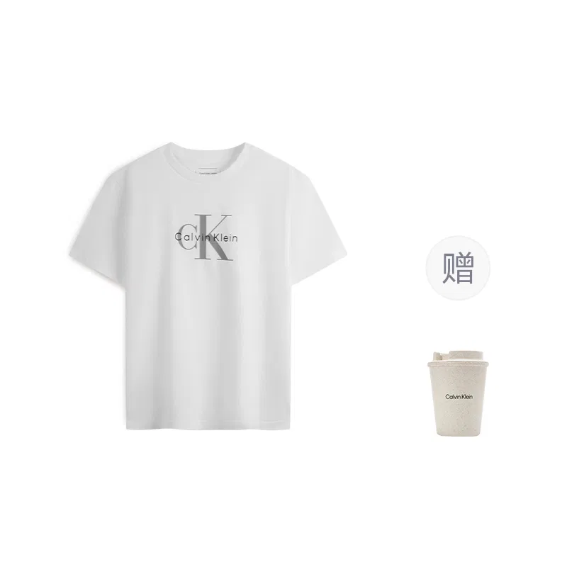 Футболка Calvin Klein с коротким рукавом, белая