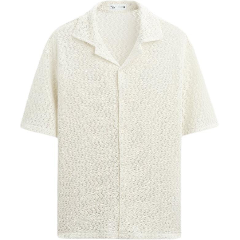 

Рубашка мужская белая Zara, белый