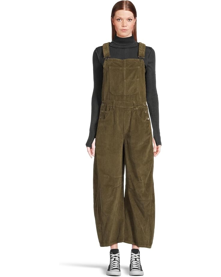 

Джинсы Free People Good Luck Cord Overall, цвет Fir Green
