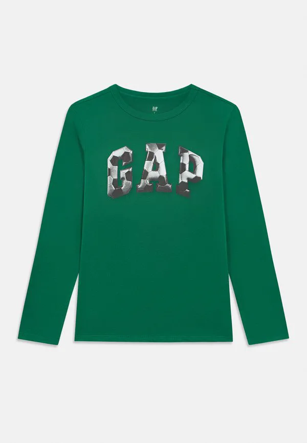 Детская футболка с длинными рукавами и графическим принтом Gap, Holiday Green