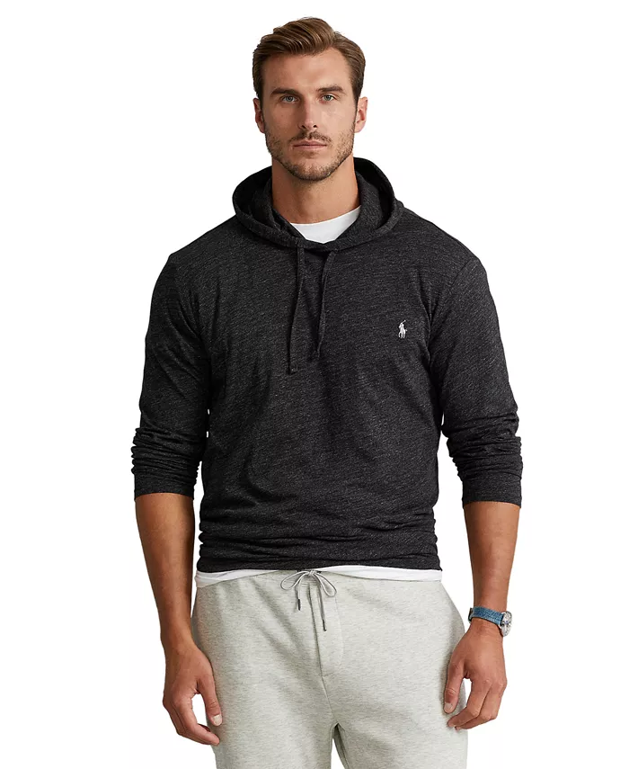 

Мужская толстовка с капюшоном Big & Tall из джерси Polo Ralph Lauren, черный