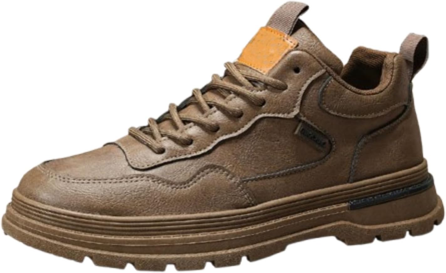 

Мужские высокие повседневные слипоны, нескользящие ботинки для зимы, мужские ботинки для повседневной носки Generic, Brown-g