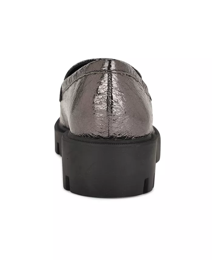 Женские пенни-лоферы Maibel на массивной подошве Nine West, серый — фото 3