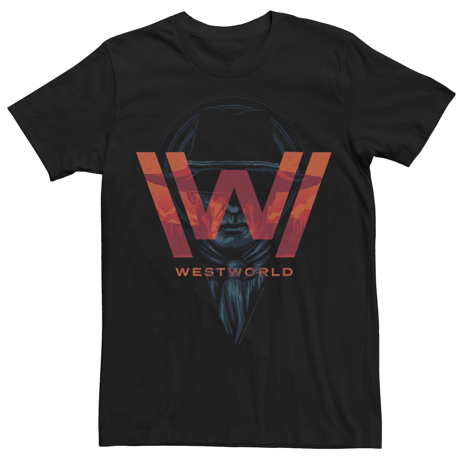 

Мужская футболка Westworld Man In Black с логотипом Licensed Character