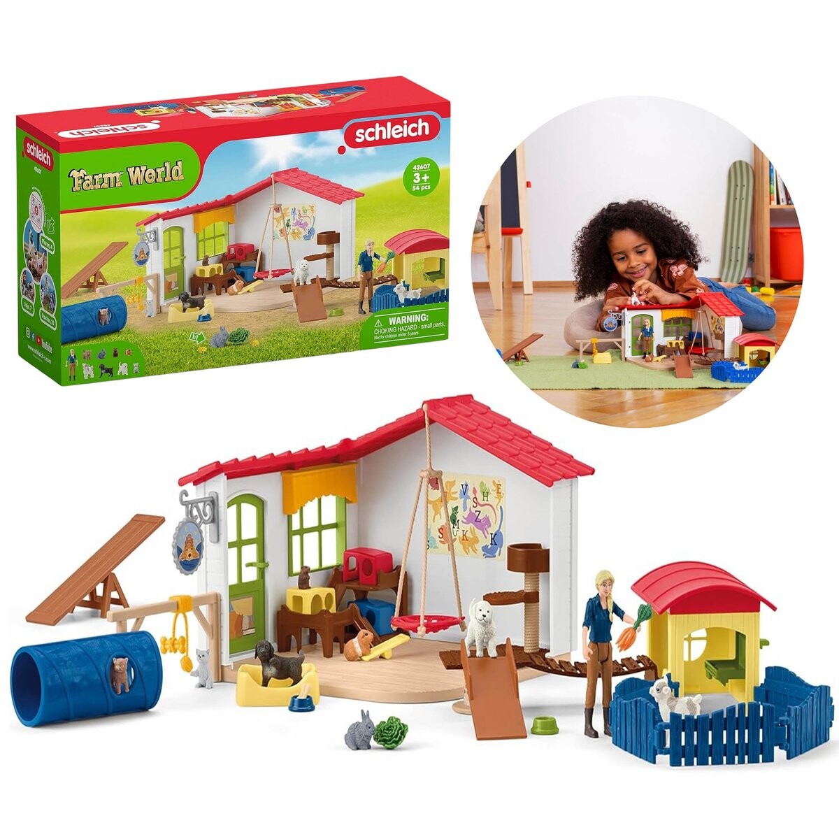 

SLH42607 Schleich Farm World - Отель для животных, фигурки для детей 3+