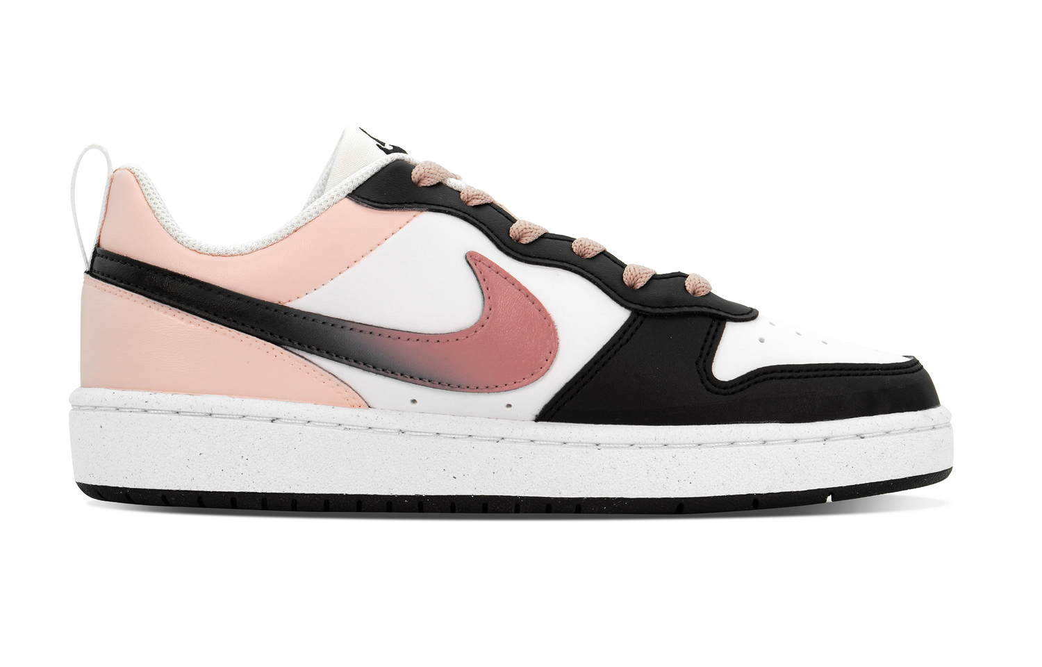 Кроссовки для скейтбординга Court Borough DEER First Love Confession Slip Resistant Abrasion Resistant Low top для детей Nike, черный розовый — фото 3