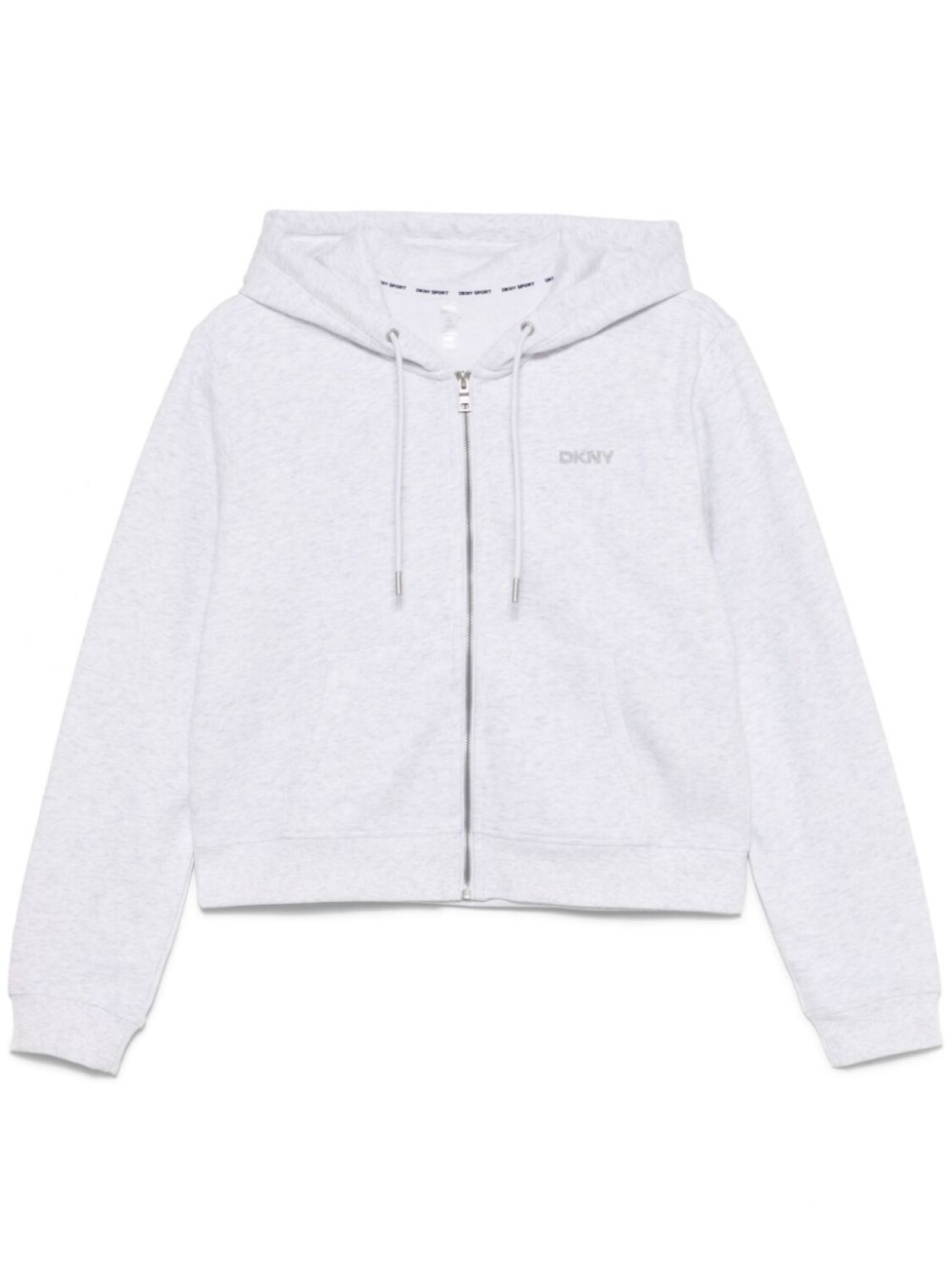 

Толстовка с капюшоном и логотипом DKNY, серый