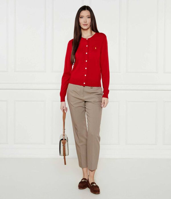 Шерстяной кардиган лунный Regular fit Polo Ralph Lauren, красный — фото 2