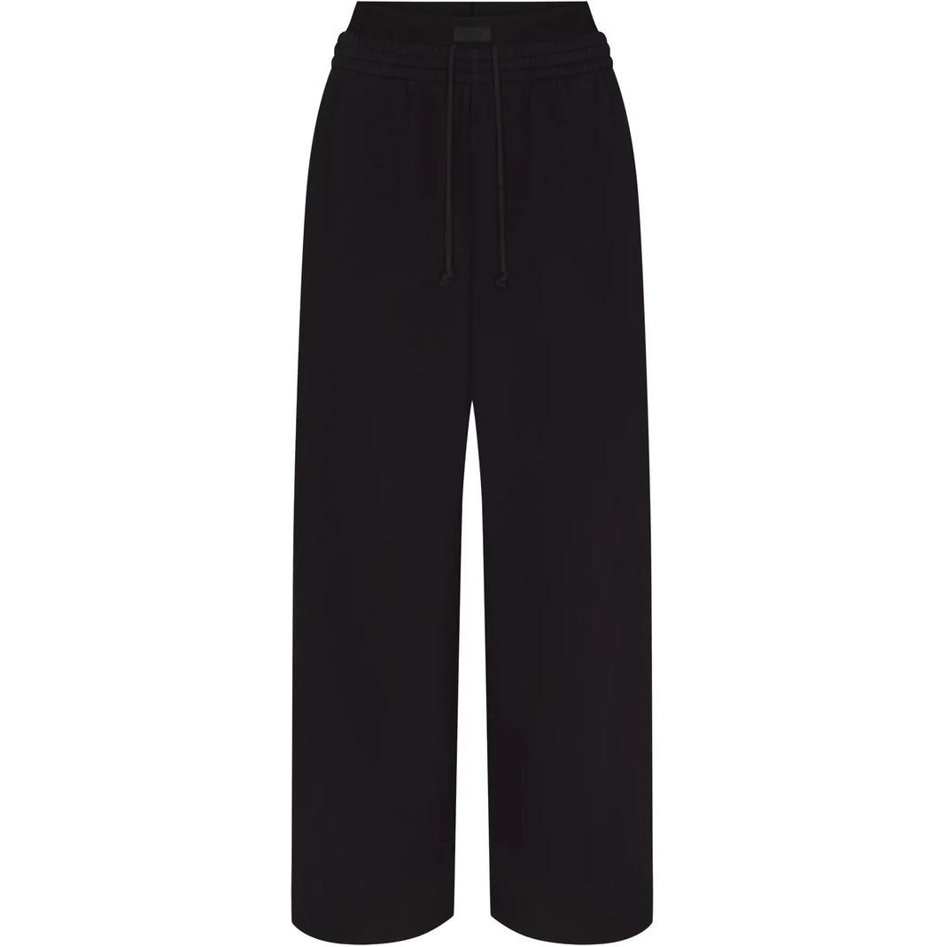 

Хлопковые флисовые брюки оверсайз с двойной резинкой Casual Pants Women's ONYX/Onyx Skims, Onyx/Onyx