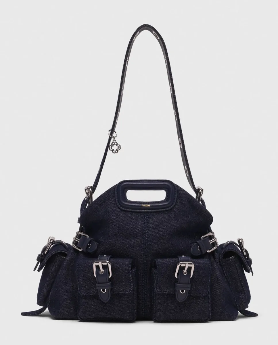 

Женская джинсовая сумка Miss M с карманами Maje, синий